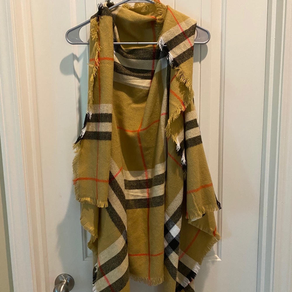 Burberry printed shawl.